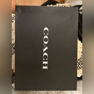 Coach Cora leather loafer black woken shoes.